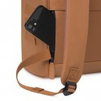 Rucksack Adventurer Medium Turin mit zwei auswechselbaren Vortaschen Camel, Farbe: cognac, Marke: Cabaia, EAN: 3701328319665, Abmessungen in cm: 27x41x16, Bild 10 von 10