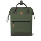 Rucksack Adventurer Medium Seoul mit zwei auswechselbaren Vortaschen Grün, Farbe: grün/oliv, Marke: Cabaia, EAN: 3701328303527, Abmessungen in cm: 27x41x16, Bild 3 von 10