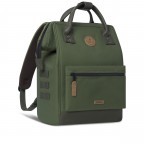 Rucksack Adventurer Medium Seoul mit zwei auswechselbaren Vortaschen Grün, Farbe: grün/oliv, Marke: Cabaia, EAN: 3701328303527, Abmessungen in cm: 27x41x16, Bild 4 von 10