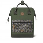 Rucksack Adventurer Medium Seoul mit zwei auswechselbaren Vortaschen Grün, Farbe: grün/oliv, Marke: Cabaia, EAN: 3701328303527, Abmessungen in cm: 27x41x16, Bild 2 von 10