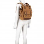 Rucksack Adventurer Medium Colombo mit zwei auswechselbaren Vortaschen Camel, Farbe: cognac, Marke: Cabaia, EAN: 3701328399858, Abmessungen in cm: 27x41x16, Bild 8 von 12