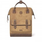 Rucksack Adventurer Medium Colombo mit zwei auswechselbaren Vortaschen Camel, Farbe: cognac, Marke: Cabaia, EAN: 3701328399858, Abmessungen in cm: 27x41x16, Bild 3 von 12