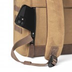 Rucksack Adventurer Medium Colombo mit zwei auswechselbaren Vortaschen Camel, Farbe: cognac, Marke: Cabaia, EAN: 3701328399858, Abmessungen in cm: 27x41x16, Bild 12 von 12