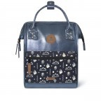 Rucksack Adventurer Small Larissa mit zwei auswechselbaren Vortaschen Blau, Farbe: blau/petrol, Marke: Cabaia, EAN: 3701328399056, Abmessungen in cm: 23x32x13, Bild 2 von 10
