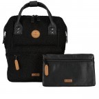 Rucksack Adventurer Small Dhaka mit zwei auswechselbaren Vortaschen Schwarz, Farbe: schwarz, Marke: Cabaia, EAN: 3701328346562, Abmessungen in cm: 23x32x13, Bild 1 von 12