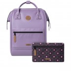 Rucksack Adventurer Medium Parme mit zwei auswechselbaren Vortaschen Lavendel, Farbe: flieder/lila, Marke: Cabaia, EAN: 3701328376415, Abmessungen in cm: 27x41x16, Bild 1 von 14