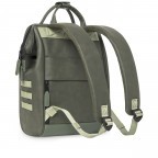 Rucksack Adventurer Medium Busan mit zwei auswechselbaren Vortaschen Dunkelgrün, Farbe: grün/oliv, Marke: Cabaia, EAN: 3701328303329, Abmessungen in cm: 27x41x16, Bild 6 von 10