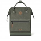Rucksack Adventurer Medium Busan mit zwei auswechselbaren Vortaschen Dunkelgrün, Farbe: grün/oliv, Marke: Cabaia, EAN: 3701328303329, Abmessungen in cm: 27x41x16, Bild 3 von 10