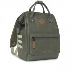 Rucksack Adventurer Medium Busan mit zwei auswechselbaren Vortaschen Dunkelgrün, Farbe: grün/oliv, Marke: Cabaia, EAN: 3701328303329, Abmessungen in cm: 27x41x16, Bild 4 von 10