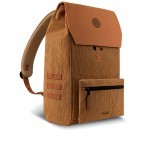 Rucksack City Medium Leeds mit zwei auswechselbaren Vortaschen Camel, Farbe: cognac, Marke: Cabaia, EAN: 3701328377177, Abmessungen in cm: 27x43x16, Bild 4 von 8