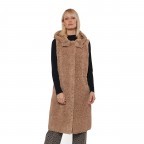 Teddyfell-Weste Ginny mit Wendefunktion Größe 44 Sand, Farbe: beige, Marke: Rino & Pelle, EAN: 8720529377958, Bild 1 von 3