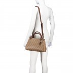 Handtasche Noelle Latte Logo Brown, Farbe: cognac, Marke: Guess, EAN: 0190231910138, Abmessungen in cm: 32x20x11.5, Bild 5 von 7