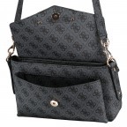 Umhängetasche Eco Brenton 4G-Logo Coal, Farbe: anthrazit, Marke: Guess, EAN: 0190231688211, Abmessungen in cm: 23.5x16x11, Bild 8 von 8