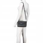 Umhängetasche Eco Brenton 4G-Logo Coal, Farbe: anthrazit, Marke: Guess, EAN: 0190231688211, Abmessungen in cm: 23.5x16x11, Bild 6 von 8