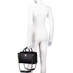 Tasche Giully Black, Farbe: schwarz, Marke: Guess, EAN: 0190231873723, Abmessungen in cm: 31.5x17.5x10, Bild 4 von 6