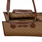 Handtasche Izzy Latte Logo Brown, Farbe: cognac, Marke: Guess, EAN: 0190231910275, Abmessungen in cm: 33.5x26.5x13, Bild 7 von 7