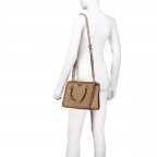 Handtasche Orlina Satchel Latte Logo Brown, Farbe: cognac, Marke: Guess, EAN: 0190231912712, Abmessungen in cm: 29.2x21x10, Bild 5 von 7
