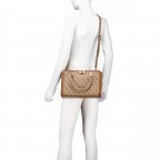 Handtasche Orlina Satchel Latte Logo Brown, Farbe: cognac, Marke: Guess, EAN: 0190231912712, Abmessungen in cm: 29.2x21x10, Bild 6 von 7