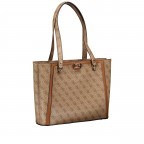 Shopper Orlina Latte Logo Brown, Farbe: cognac, Marke: Guess, EAN: 0190231912835, Abmessungen in cm: 33.5x26.5x9, Bild 2 von 5