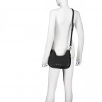 Beuteltasche Brixton Nero, Farbe: schwarz, Marke: Valentino Bags, EAN: 8054942230775, Abmessungen in cm: 26x22x7, Bild 7 von 8