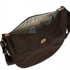 Beuteltasche X-BAG & X-Travel Halfmoon Bag Brown, Farbe: braun, Marke: Brics, EAN: 8016623959610, Abmessungen in cm: 35x28x12, Bild 6 von 7