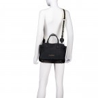 Handtasche Pansy mit zwei Schulterriemen Nero, Farbe: schwarz, Marke: Valentino Bags, EAN: 8054942607430, Abmessungen in cm: 29.5x21.5x14.5, Bild 8 von 9