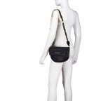 Satteltasche Pansy mit zwei Schulterriemen Nero, Farbe: schwarz, Marke: Valentino Bags, EAN: 8054942607485, Abmessungen in cm: 24.5x18x7.5, Bild 7 von 8