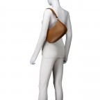 Beuteltasche Ruga Hellbraun, Farbe: braun, Marke: Hausfelder Manufaktur, EAN: 4065646021860, Abmessungen in cm: 28x18x7, Bild 5 von 8