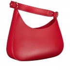 Beuteltasche Ruga Rot, Farbe: rot/weinrot, Marke: Hausfelder Manufaktur, EAN: 4065646021877, Abmessungen in cm: 28x18x7, Bild 2 von 8
