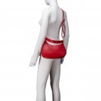 Beuteltasche Ruga Rot, Farbe: rot/weinrot, Marke: Hausfelder Manufaktur, EAN: 4065646021877, Abmessungen in cm: 28x18x7, Bild 7 von 8