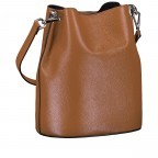 Beuteltasche Hellbraun, Farbe: braun, Marke: Hausfelder Manufaktur, EAN: 4065646021891, Abmessungen in cm: 23.5x27x16, Bild 2 von 7