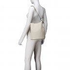 Beuteltasche Beige, Farbe: beige, Marke: Hausfelder Manufaktur, EAN: 4065646021907, Abmessungen in cm: 23.5x27x16, Bild 4 von 7