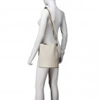 Beuteltasche Beige, Farbe: beige, Marke: Hausfelder Manufaktur, EAN: 4065646021907, Abmessungen in cm: 23.5x27x16, Bild 5 von 7
