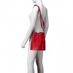 Beuteltasche Rot, Farbe: rot/weinrot, Marke: Hausfelder Manufaktur, EAN: 4065646021914, Abmessungen in cm: 23.5x27x16, Bild 5 von 7
