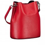 Beuteltasche Rot, Farbe: rot/weinrot, Marke: Hausfelder Manufaktur, EAN: 4065646021914, Abmessungen in cm: 23.5x27x16, Bild 2 von 7