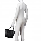 Handtasche mit herausnehmbarem Futteral Schwarz, Farbe: schwarz, Marke: Hausfelder Manufaktur, EAN: 4065646021921, Abmessungen in cm: 22x22x14, Bild 4 von 7
