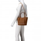 Handtasche mit herausnehmbarem Futteral Hellbraun, Farbe: braun, Marke: Hausfelder Manufaktur, EAN: 4065646021945, Abmessungen in cm: 22x22x14, Bild 5 von 7