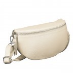 Gürteltasche mit Silberfittings Beige, Farbe: beige, Marke: Hausfelder Manufaktur, EAN: 4065646021990, Abmessungen in cm: 25x14x8, Bild 2 von 6