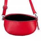 Gürteltasche mit Silberfittings Rot, Farbe: rot/weinrot, Marke: Hausfelder Manufaktur, EAN: 4065646022027, Abmessungen in cm: 25x14x8, Bild 6 von 6