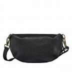 Gürteltasche / Umhängetasche mit Goldfittings Schwarz, Farbe: schwarz, Marke: Hausfelder Manufaktur, EAN: 4065646022041, Abmessungen in cm: 25x14x8, Bild 3 von 6