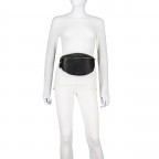 Gürteltasche / Umhängetasche mit Goldfittings Schwarz, Farbe: schwarz, Marke: Hausfelder Manufaktur, EAN: 4065646022041, Abmessungen in cm: 25x14x8, Bild 4 von 6