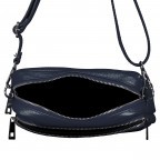 Umhängetasche Dunkelblau, Farbe: blau/petrol, Marke: Hausfelder Manufaktur, EAN: 4065646022072, Abmessungen in cm: 22x16x6.5, Bild 6 von 6