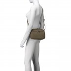 Umhängetasche Taupe, Farbe: taupe/khaki, Marke: Hausfelder Manufaktur, EAN: 4065646022119, Abmessungen in cm: 22x16x6.5, Bild 5 von 6
