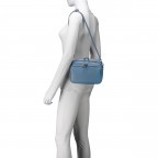 Umhängetasche Hellblau, Farbe: blau/petrol, Marke: Hausfelder Manufaktur, EAN: 4065646022126, Abmessungen in cm: 22x16x6.5, Bild 4 von 6