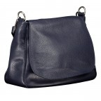 Satteltasche Dunkelblau, Farbe: blau/petrol, Marke: Hausfelder Manufaktur, EAN: 4065646022157, Abmessungen in cm: 30x22x10.5, Bild 2 von 7