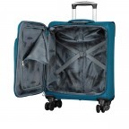 Koffer T24 Größe 55 cm Petrol, Farbe: blau/petrol, Marke: Franky, EAN: 4251885954971, Abmessungen in cm: 57.5x41x22.5, Bild 7 von 9