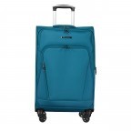 Koffer T24 Größe 69,5 cm Petrol, Farbe: blau/petrol, Marke: Franky, EAN: 4251885954988, Abmessungen in cm: 44x69.5x28.5, Bild 1 von 8