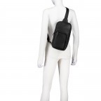 Umhängetasche Clapton Chris MVZ Black, Farbe: schwarz, Marke: Strellson, EAN: 4048835210139, Abmessungen in cm: 17x31.5x6.5, Bild 4 von 6