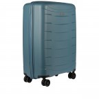 Koffer Franklin 66 cm Graublau, Farbe: blau/petrol, Marke: Flanigan, EAN: 4048171010394, Abmessungen in cm: 45x66x26, Bild 2 von 5