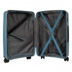 Koffer Franklin 66 cm Graublau, Farbe: blau/petrol, Marke: Flanigan, EAN: 4048171010394, Abmessungen in cm: 45x66x26, Bild 4 von 5